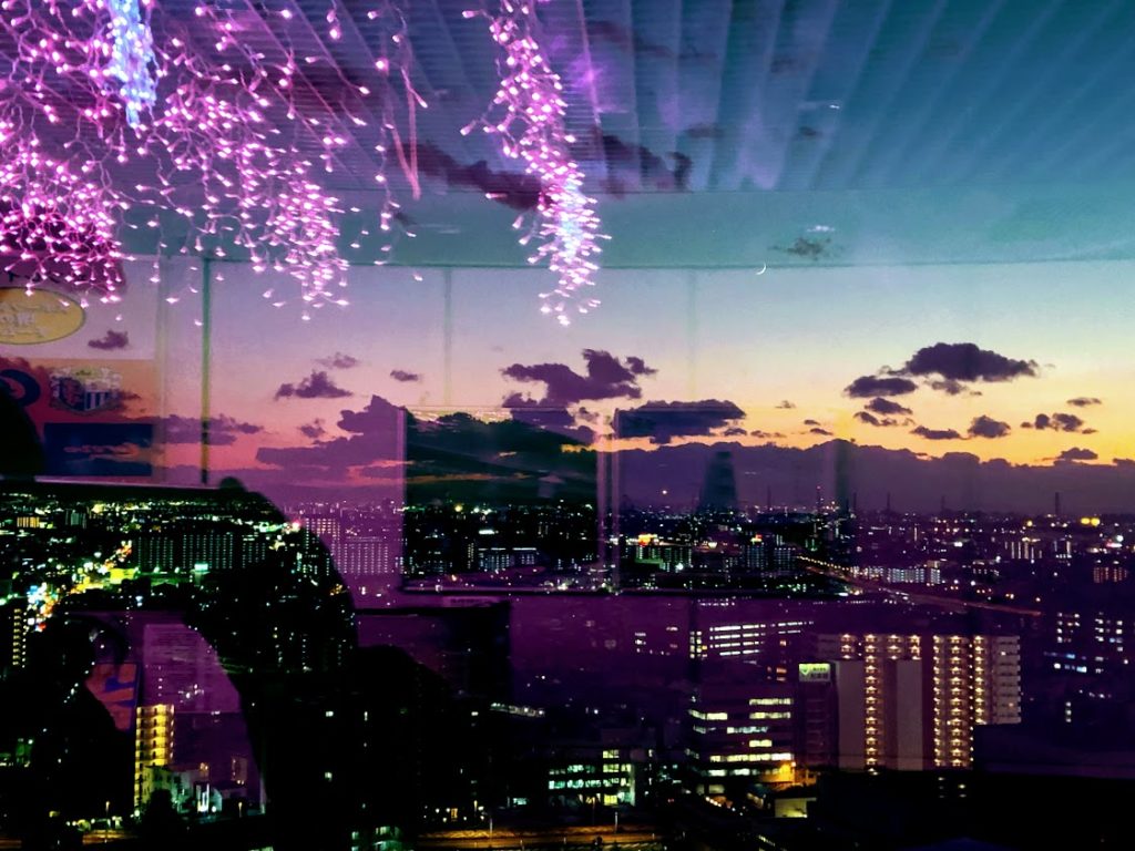 大阪堺市役所展望台から眺める夜景