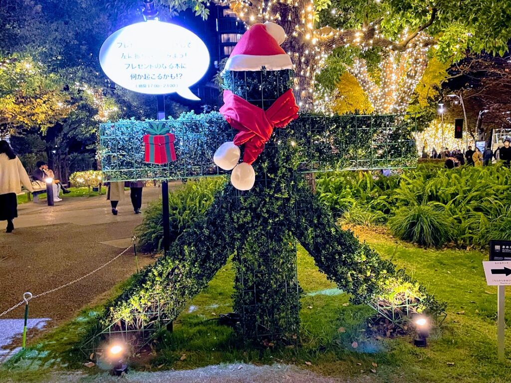 東京ミッドタウンのクリスマスツリー