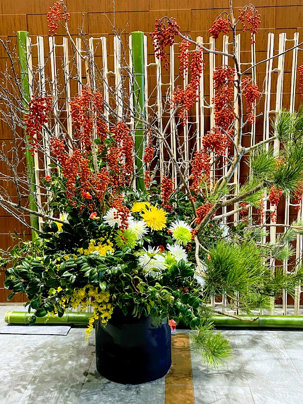 紀尾井町ガーデンテラス正月花