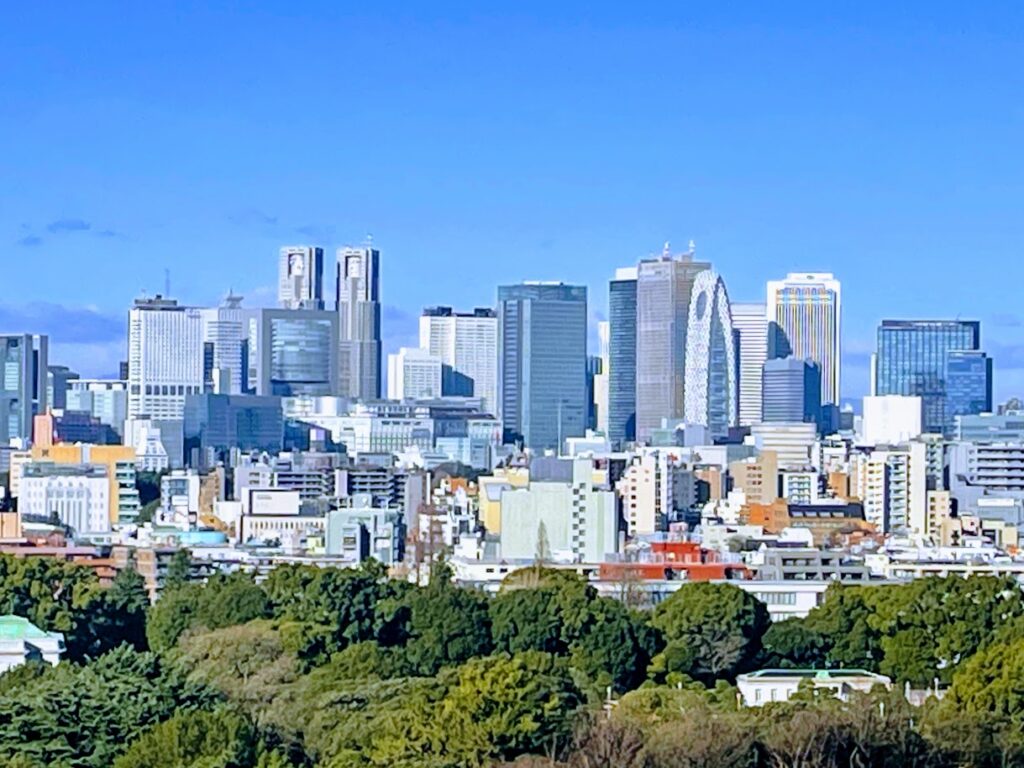 ホテルニューオータニ東京からの眺望